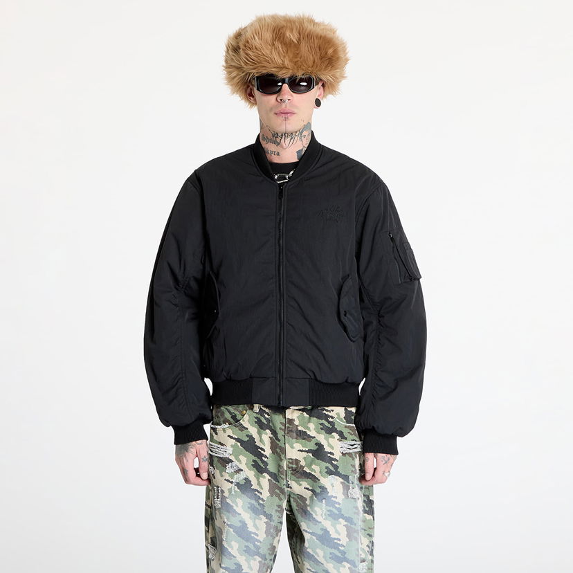 Bomber jakna Footshop PROSTO x Oversized Bomber Jacket Črna | FTSHP_412