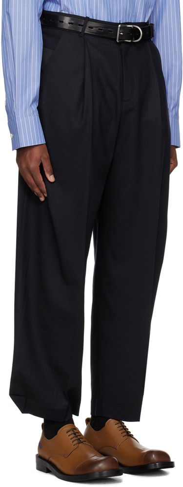 Hlače ADER ERROR Pleated Trousers Mornarica | BN01SSSA0205NV, 4