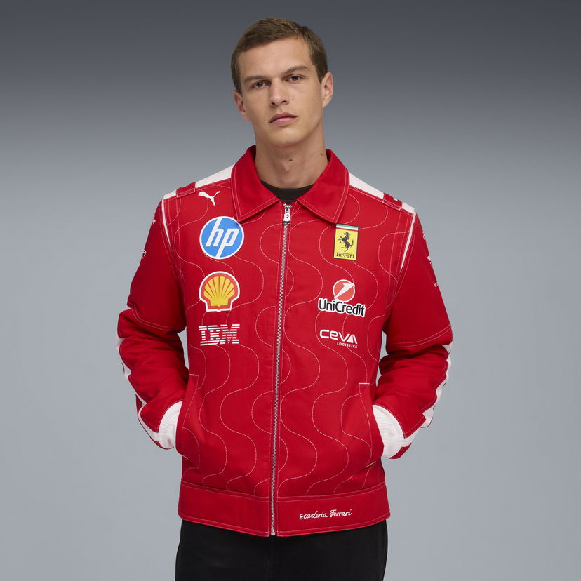 Jakna Puma Scuderia Ferrari HP Team Monza Racing Jacket Rdeča | 713708_01