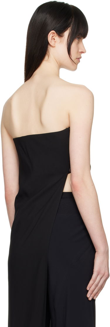 Obleke Rick Owens Rick Owens Hollywood Lido Draped Strapless Top Črna | RP01E7135 Y, 2