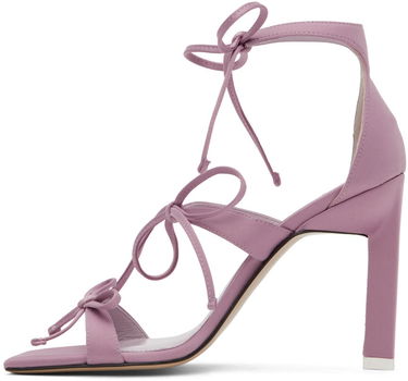 Modni dodatki The Attico Attico Aria Lace-Up Heeled Sandals Lila | 227WS518 V015, 2