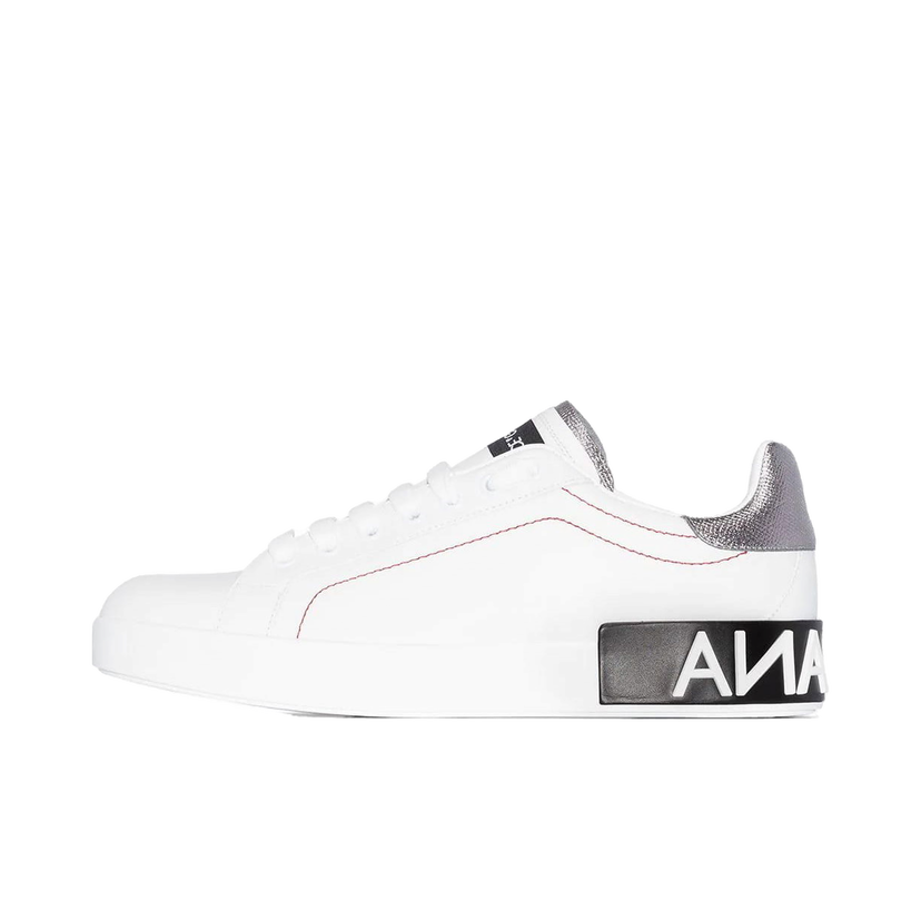 Superge in čevlji Dolce & Gabbana Portofino White Metallic Grey W Bela | CK1587AH5278B441