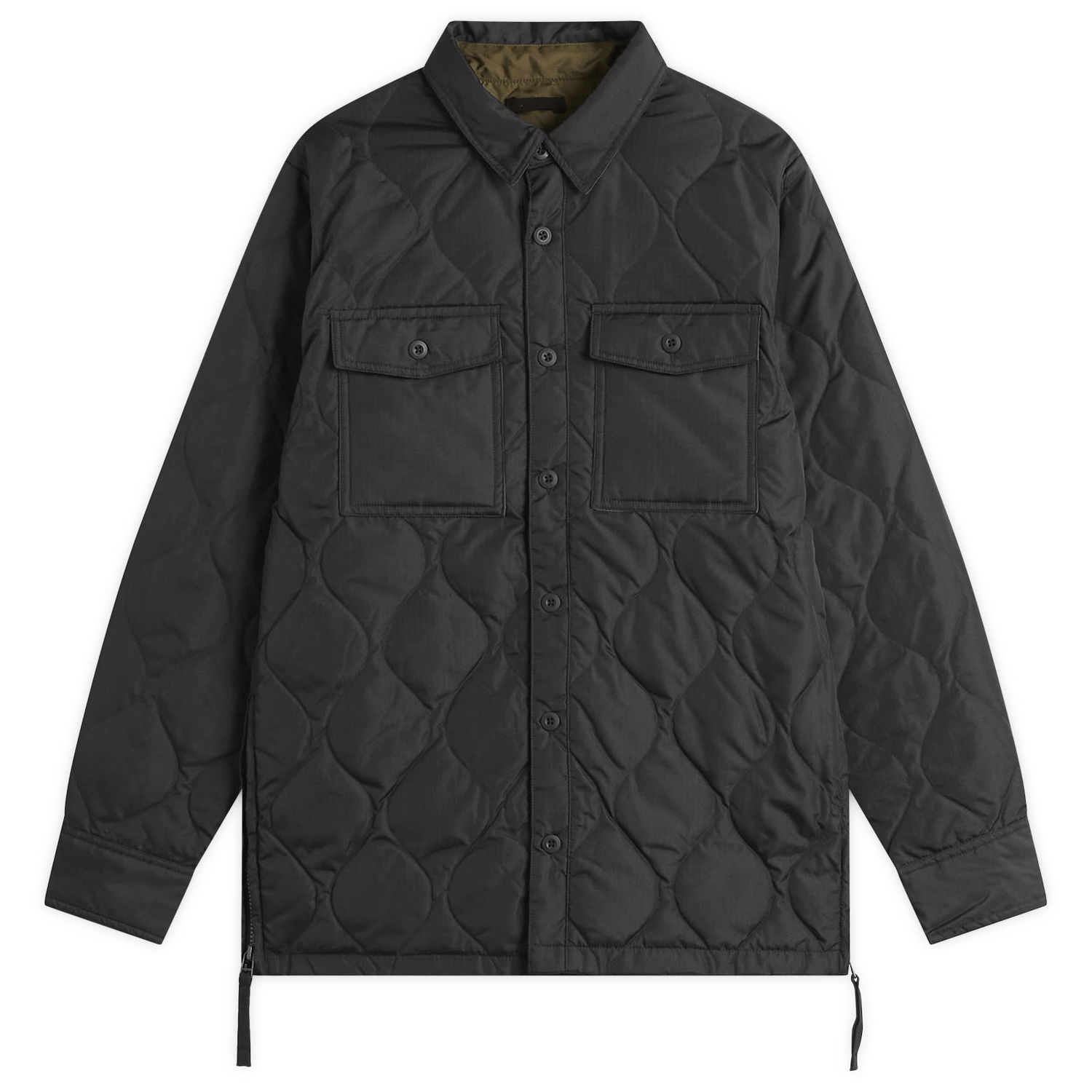 Jakna TAION Quilted Zip Over Shirt Črna | TAION-109SHML-1-BLK, 0