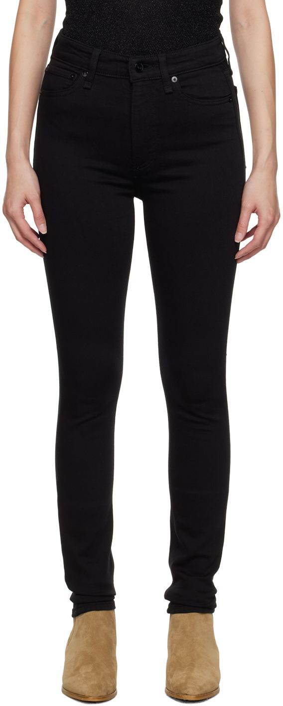 Kavbojke rag & bone Nina Slim-Fit Jeans Črna | WDD21S2664N5BL