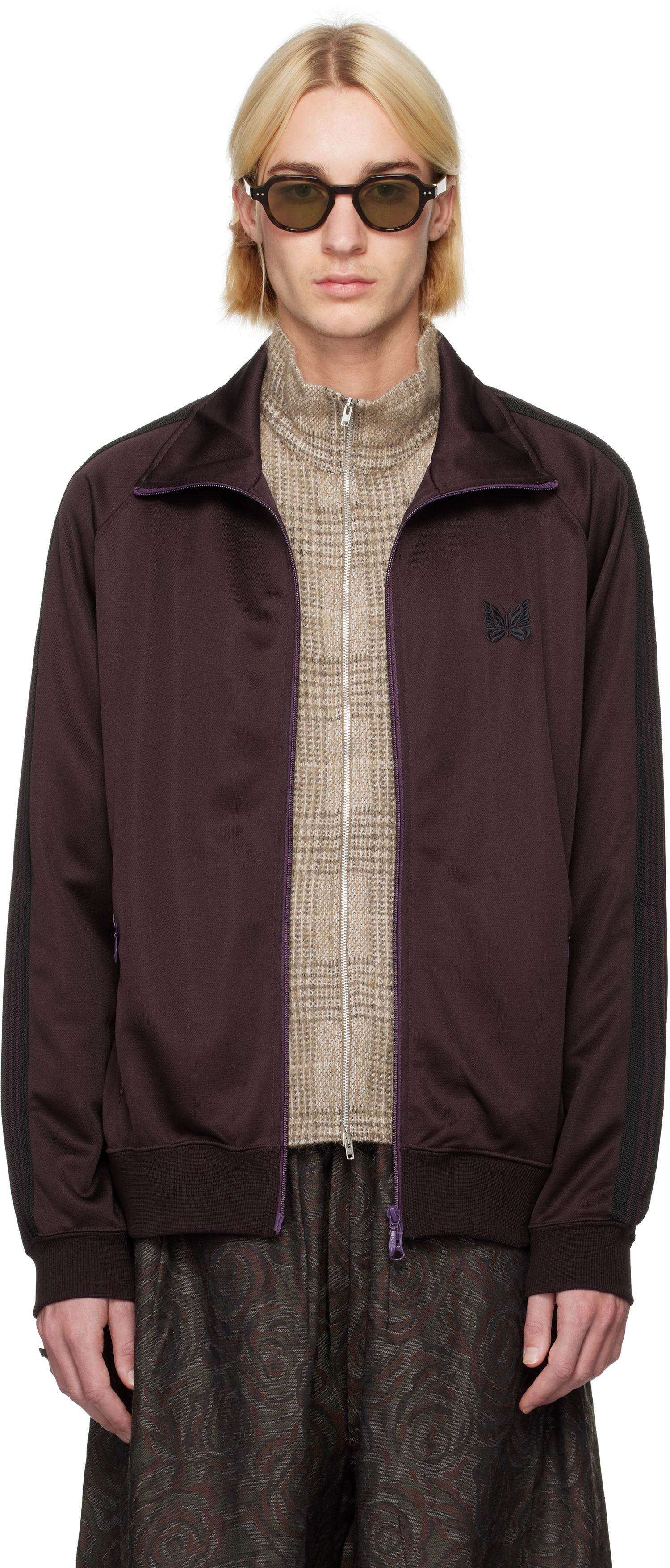 Trenirka Needles Poly Smooth Track Jacket Lila | PU271, 0