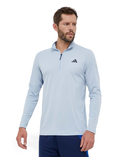 Pulover adidas Performance Train Essentials Seasonal Training 1/4-Zip Sweat Modra | IJ9620