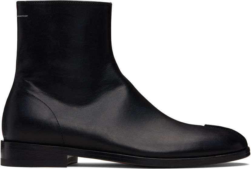 Superge in čevlji Maison Margiela MM6 Maison Margiela Shiny Vegetable Tanned Leather Trunk Boots Črna | S59WU0262 P5000