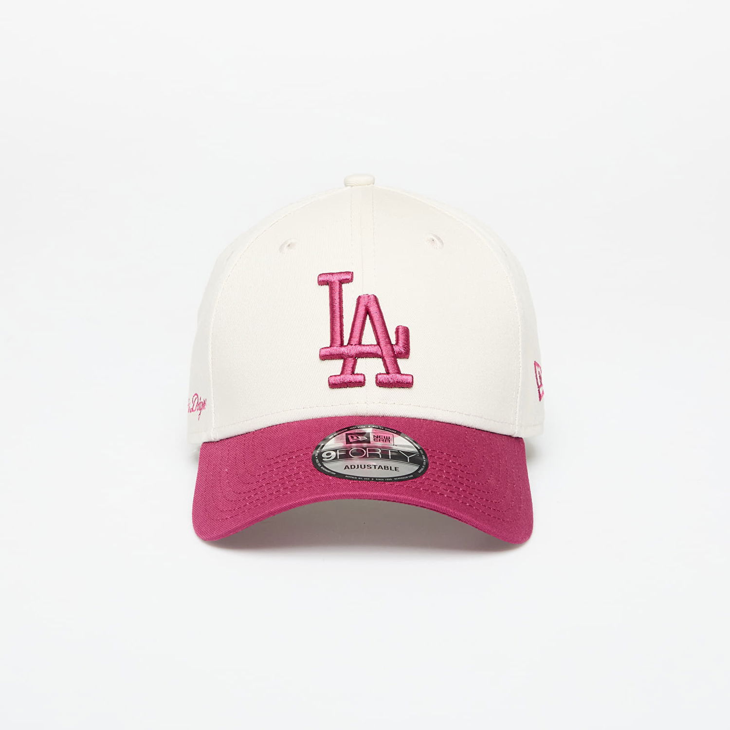 Kapa New Era Los Angeles Dodgers 9FORTY Side Script Adjustable Cap Bela | 60667556, 0