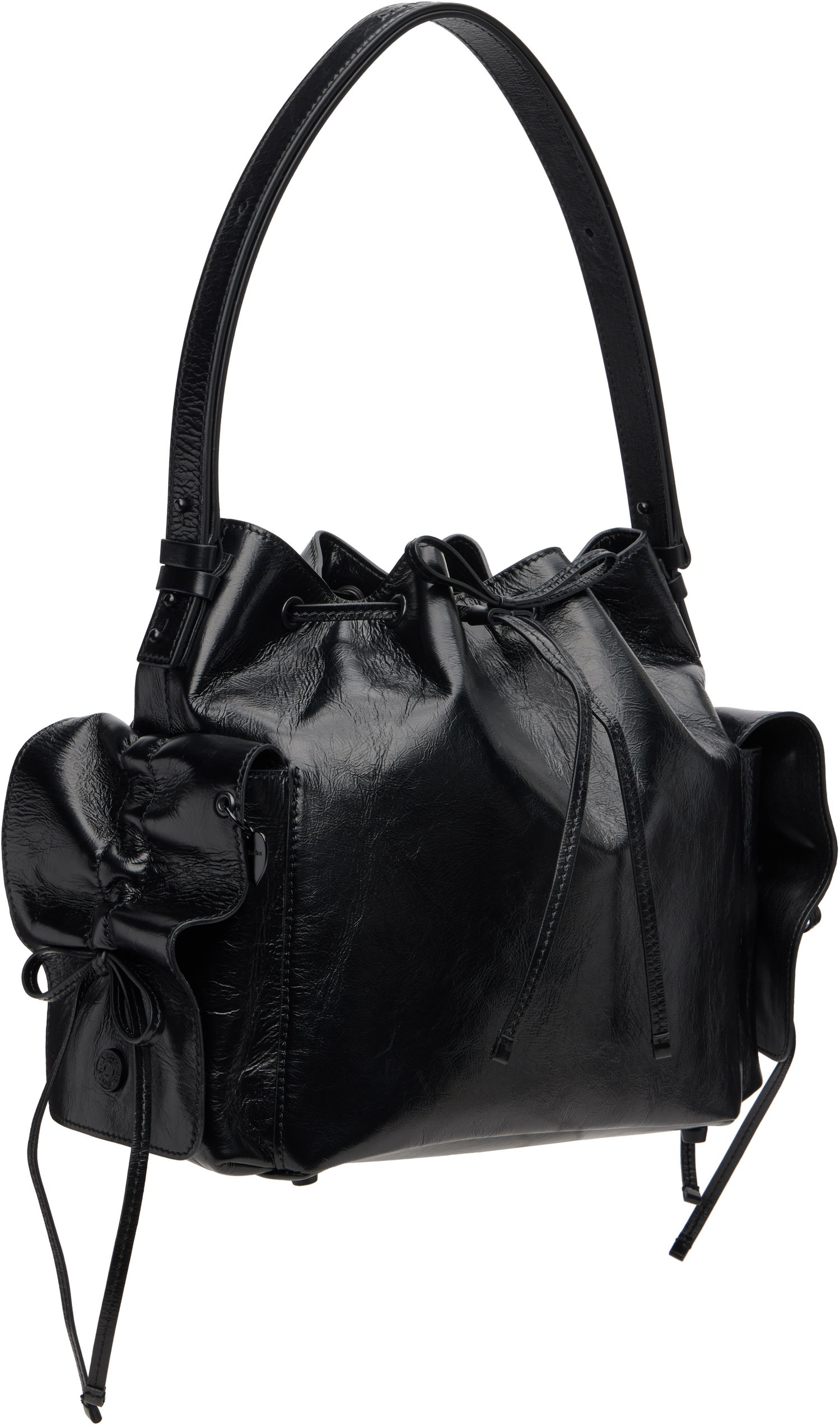 Torbica Acne Studios Acne Studios Multipocket Bucket Bag Črna | A10457-, 1