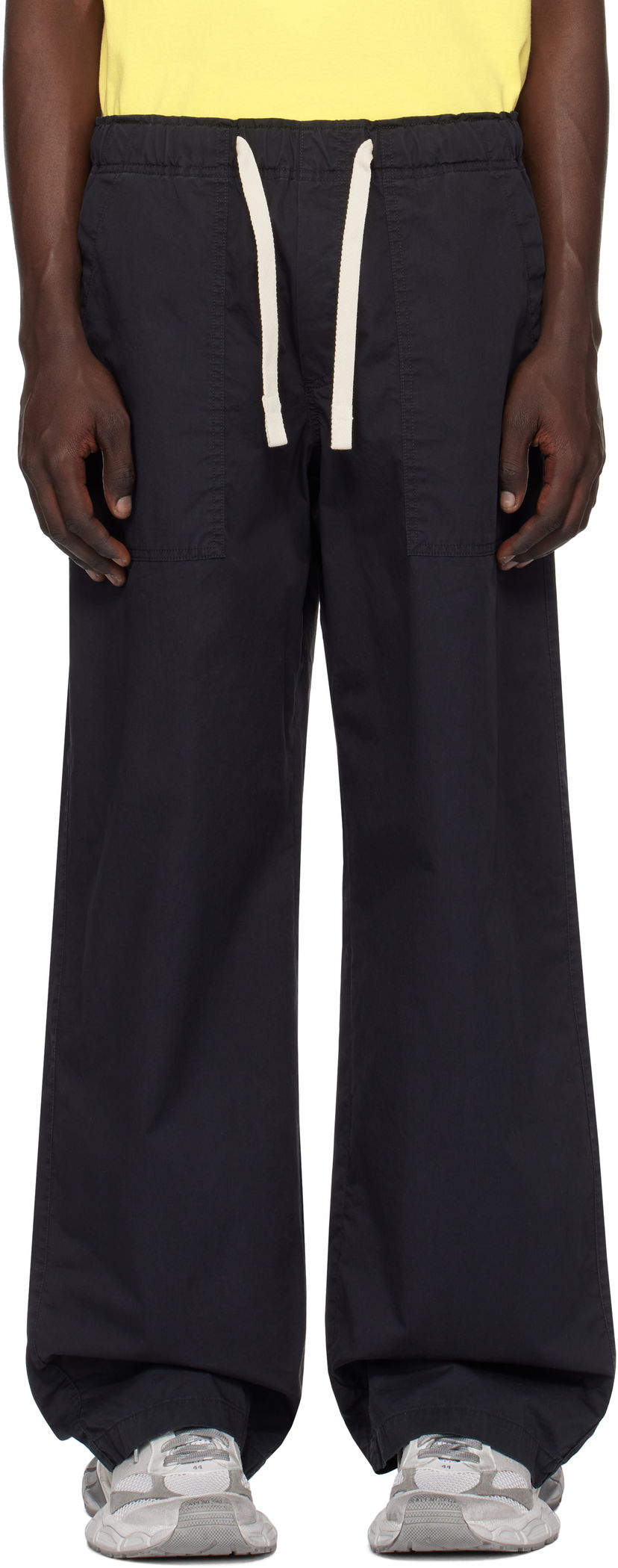 Cargo hlače Palm Angels Loose Fit Cargo Pants Črna | PMCA117S25FAB0011010