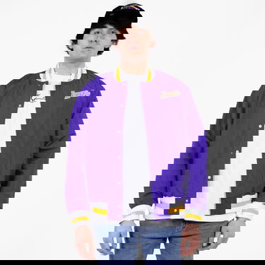 Jakna Mitchell & Ness 75th Anniversary Warm Up Jacket Los Angeles Lakers Lila | OJBF1201-LALYYPPPDKPR, 0