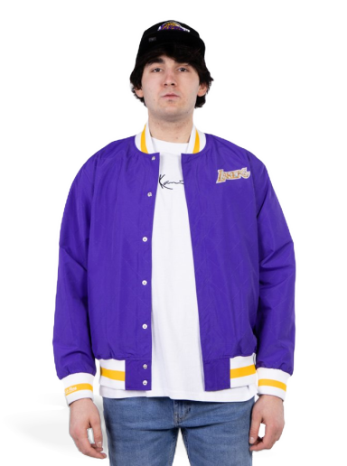 Jakna Mitchell & Ness 75th Anniversary Warm Up Jacket Los Angeles Lakers Lila | OJBF1201-LALYYPPPDKPR