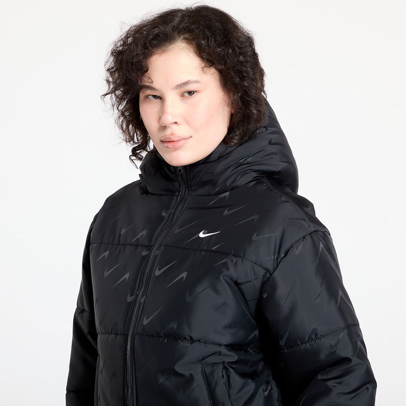 Puhovka Nike W Nsw Tf Snfl Nk Clsc Pfr Aop Puffer Jacket Črna | FV7941-010