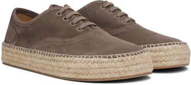 Oblačila JW Anderson JW Anderson Lace-Front Platform Espadrilles Siva | SE0031-LA0240, 3