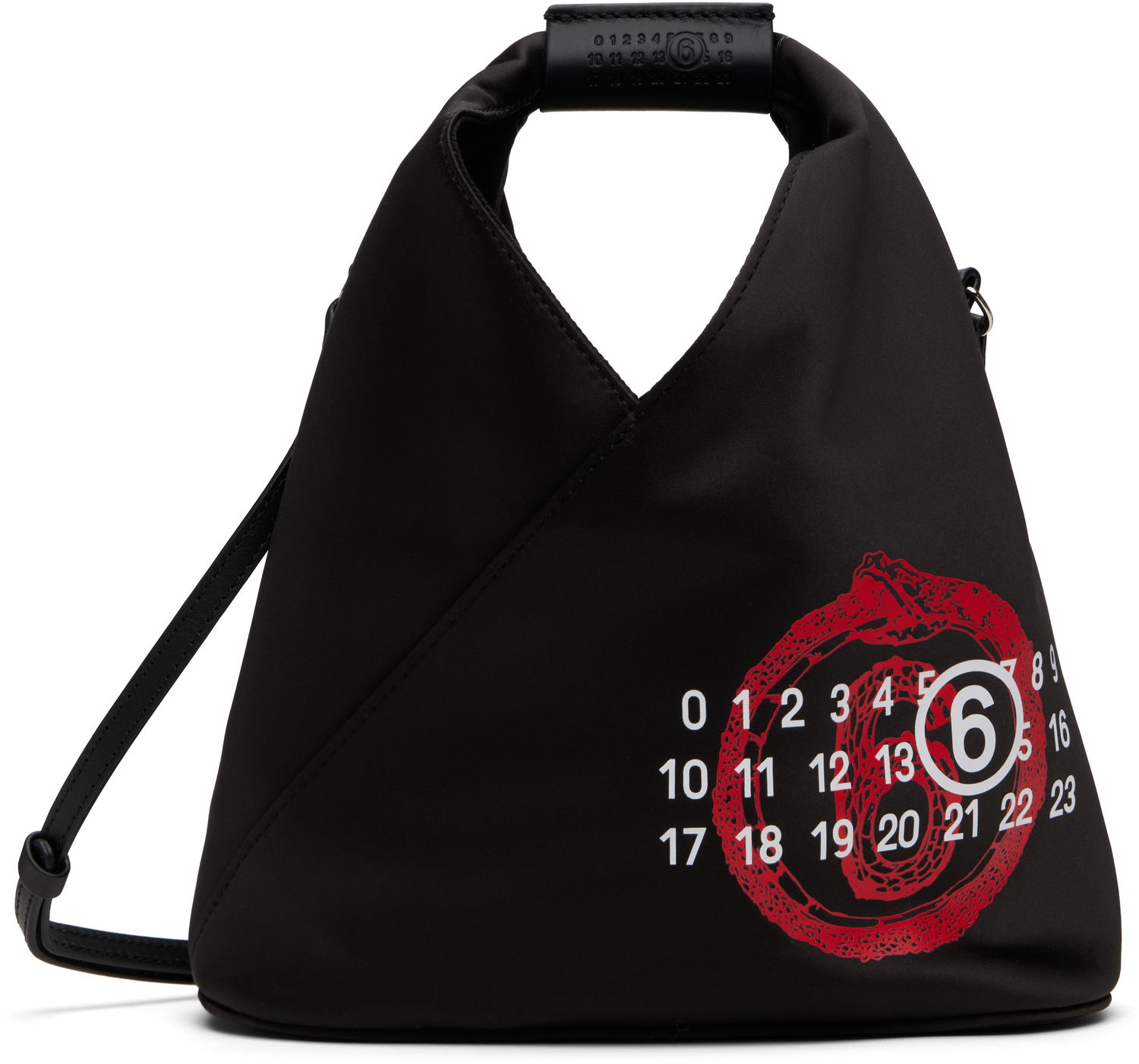 Torbica Maison Margiela MM6 Maison Margiela 'Year of the Snake' Triangle Crossbody Bag Črna | SB6WD0026 P7364, 0