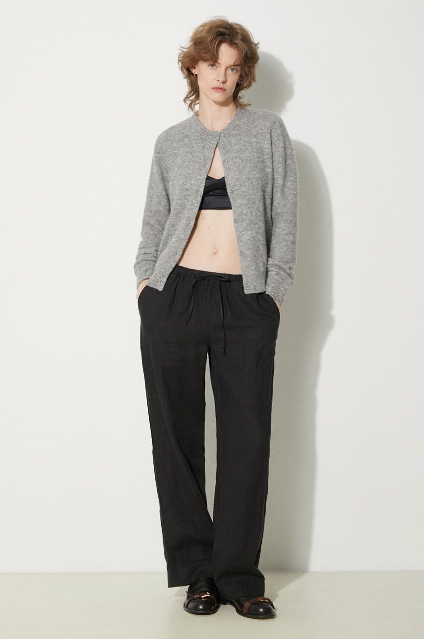 Pleteni pulover Samsoe Samsoe Wool Cardigan Siva | F16422744, 1