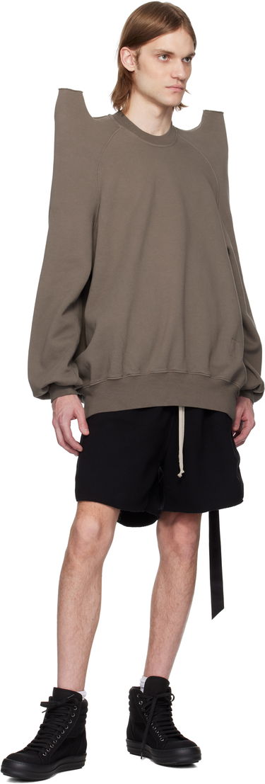 Pleteni pulover Rick Owens Rick Owens DRKSHDW Hollywood Tecsweat Sweatshirt Rjava | DU01E3272 F, 3