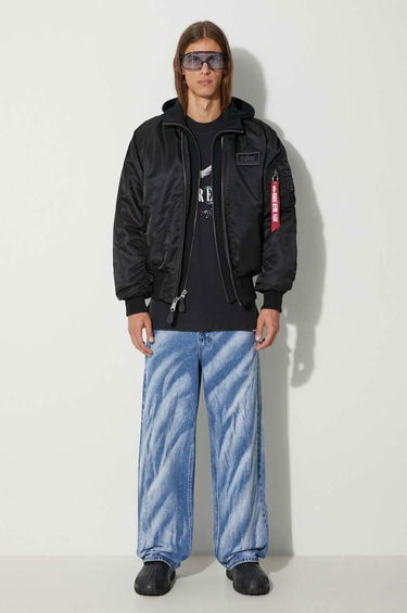 Bomber jakna Alpha Industries Bomber Jacket With Logo Patch Črna | 183110.515, 1