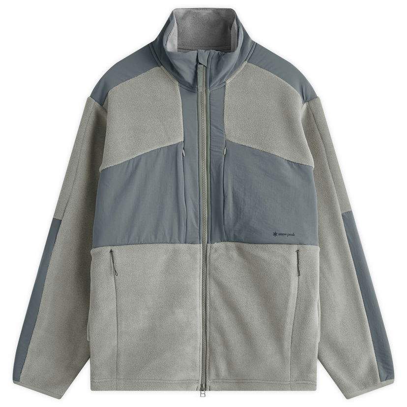 Pulover Snow Peak Double Face Fleece Jacket Siva | SW-24AU007-GRY