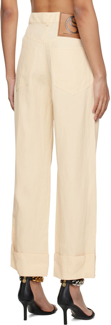 Hlače Stella McCartney Button Trousers Bež | 640049STA49, 2