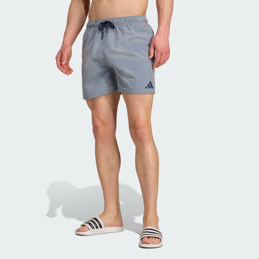 Kopalke adidas Performance Seersucker Swim Shorts Modra | JX2674