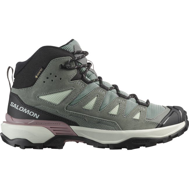 Superge in čevlji Salomon X Ultra 360 Leather Mid Gore-Tex Hiking Boots Zelena | L47864700