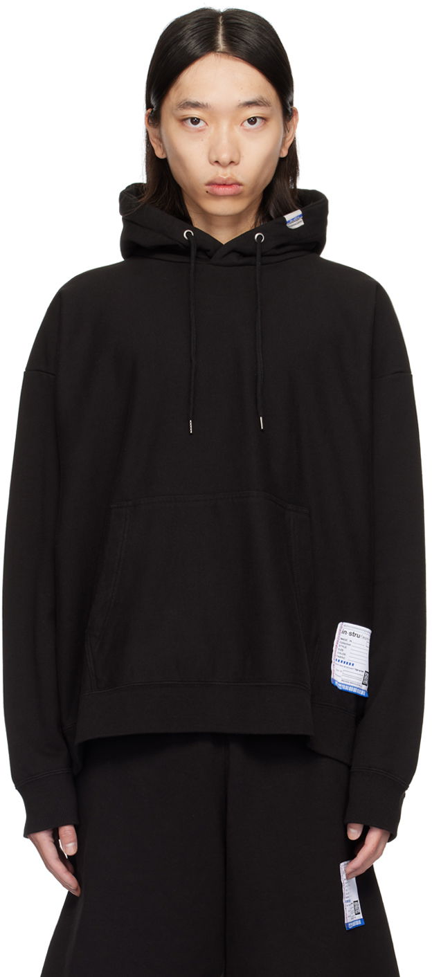 Pulover Maison MIHARA YASUHIRO French Terry Hoodie Črna | I12HD501