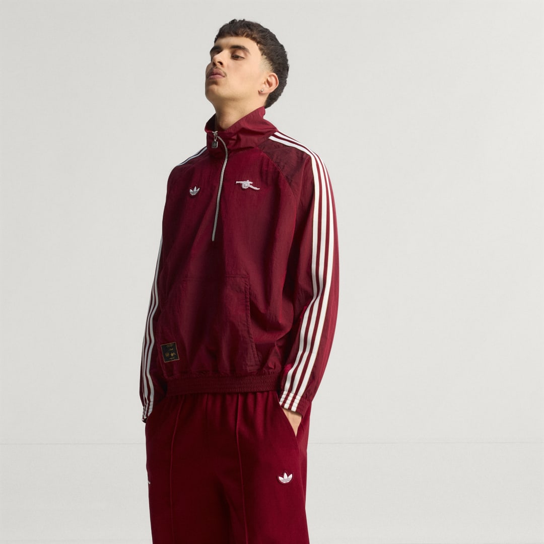 Vetrovka adidas Performance Arsenal Terrace Icons Half-Zip Jacket Bordo | JM9399, 0