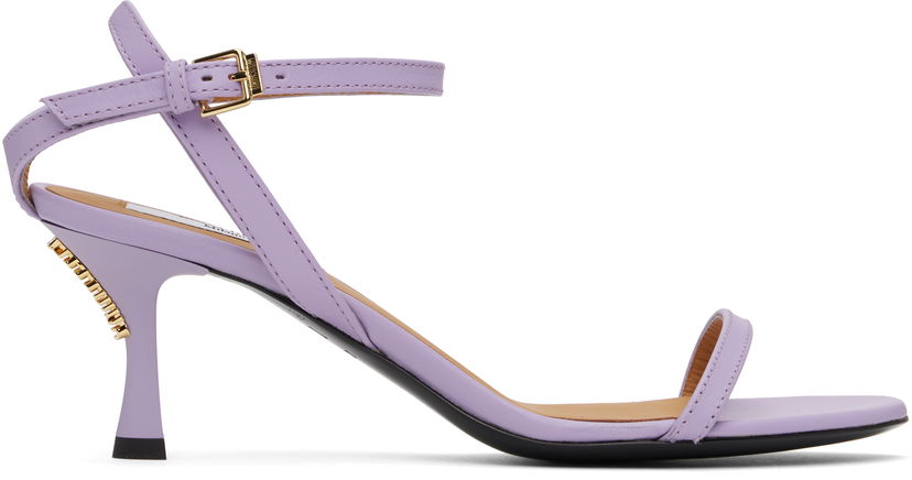 Modni dodatki Moschino Moschino Buckled Heeled Sandals Lila | MA16026C1M MF0 651