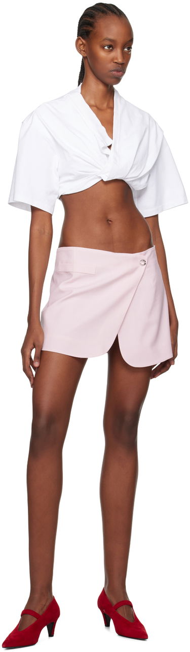 Krila Coperni Coperni Tailored Wrap Miniskirt Roza | COPJ24834, 3