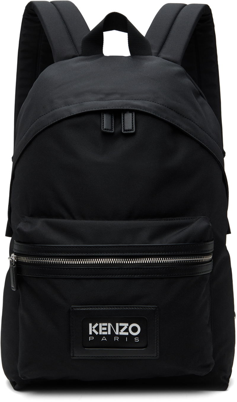 Nahrbtnik KENZO Black Paris graphy Backpack Črna | FE55SA703B11