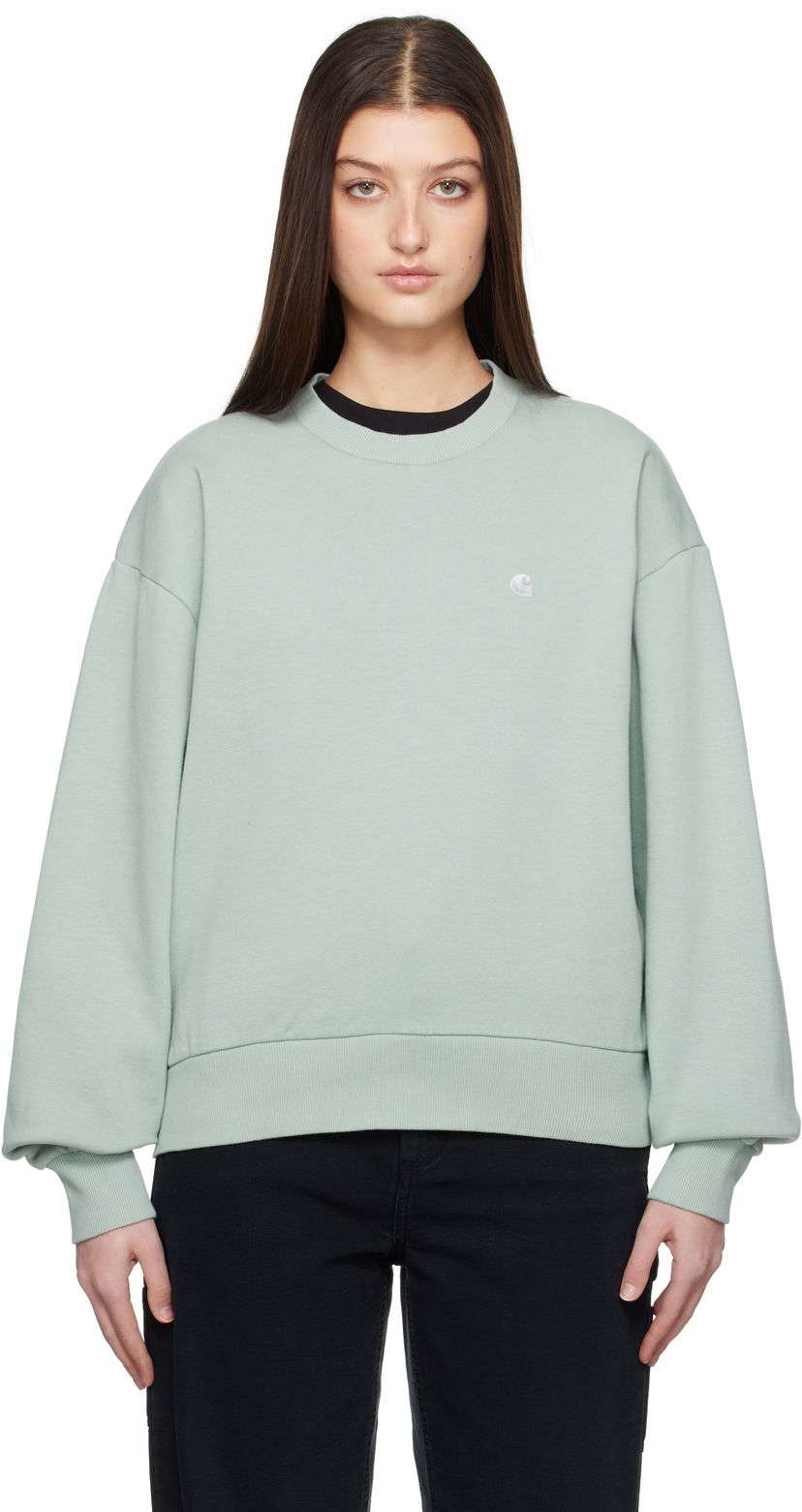 Pleteni pulover Carhartt WIP Carhartt WIP Casey Sweatshirt Zelena | I032643 2O3XX