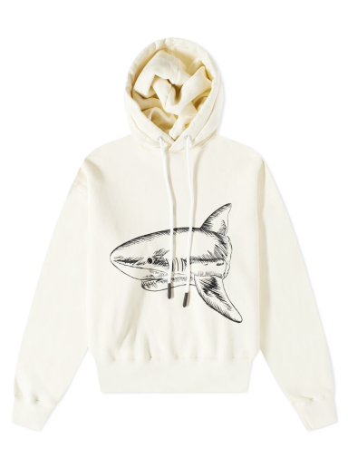 Pulover Palm Angels Split Shark Popover Hoody Bež | PMBB058S23FLE0070410