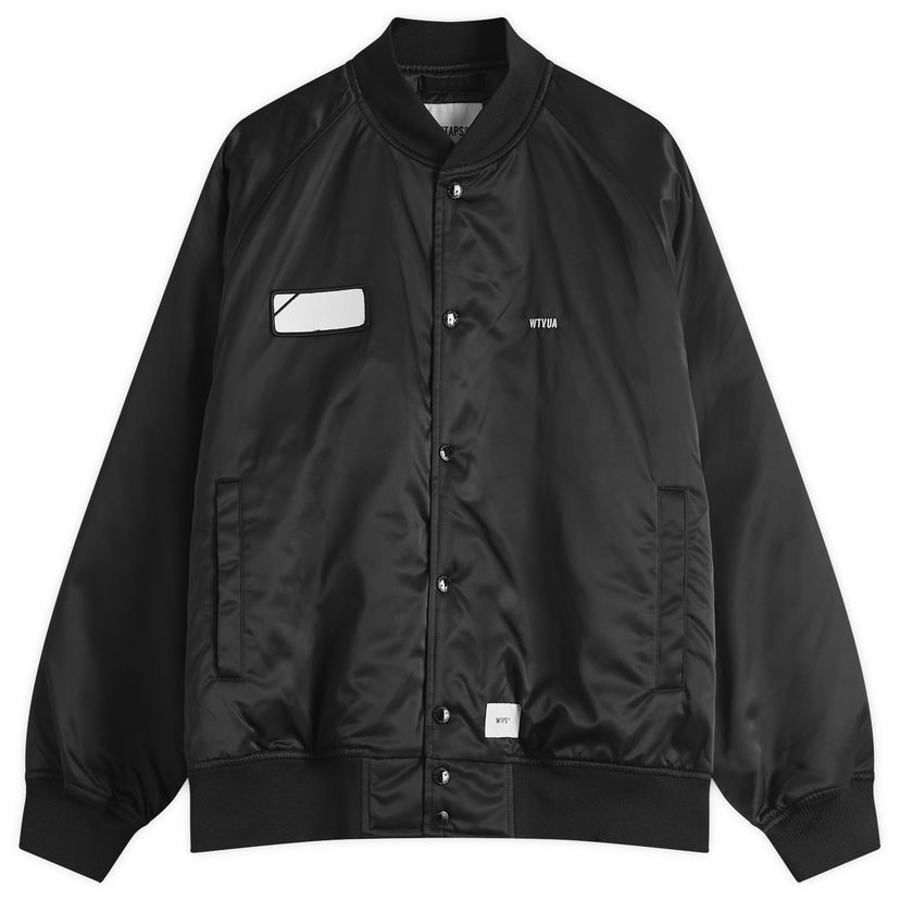 Bomber jakna WTAPS Black 11 Team Jacket Črna | 242TQDT-JKM05-BLK