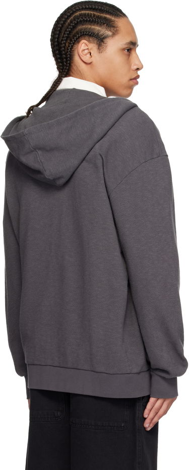 Pulover Palmes Palmes Waffle Zip Hoodie Siva | P20-0033-888, 2