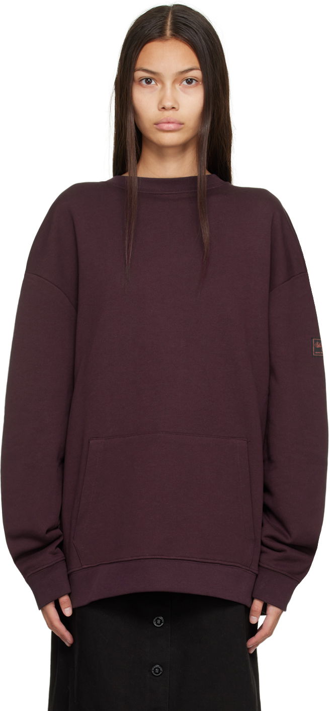 Pleteni pulover RAF SIMONS Raf Simons Knot Hood Sweatshirt Bordo | 222-M164
