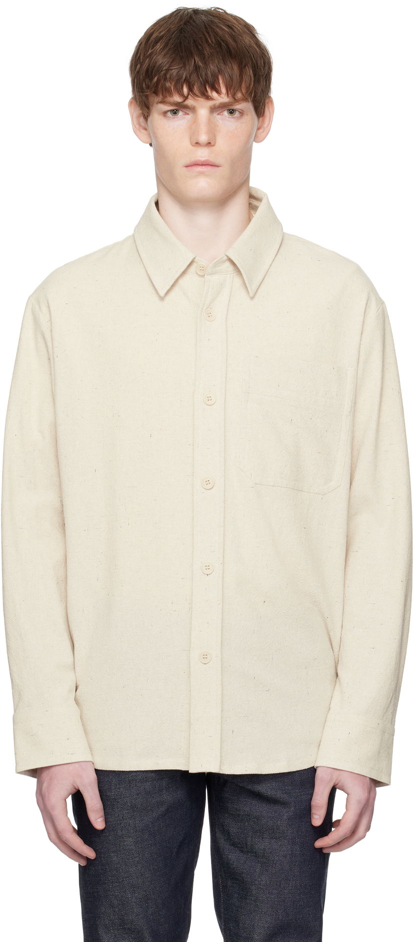 Srajce A.P.C. A.P.C. Basile Overshirt Bež | COGEV-H02709