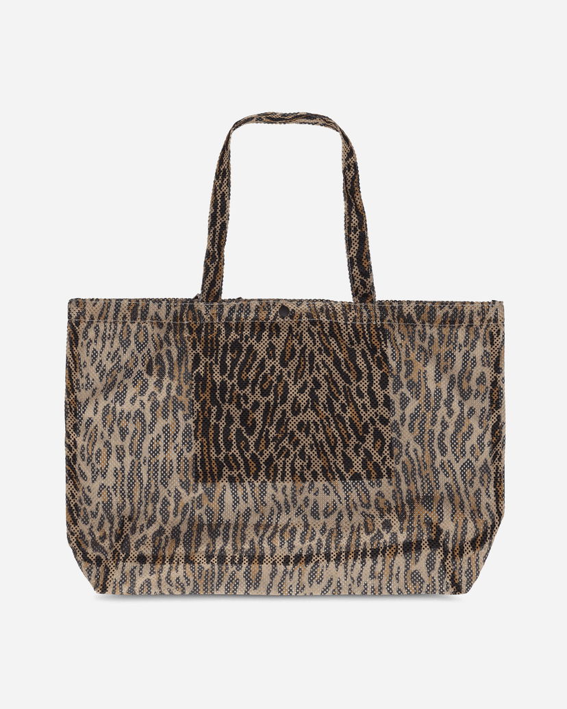 Tote bag WACKO MARIA Speak Easy Leopard Tote Bag Rjava | 25SS-WMA-BG06 BEIGE