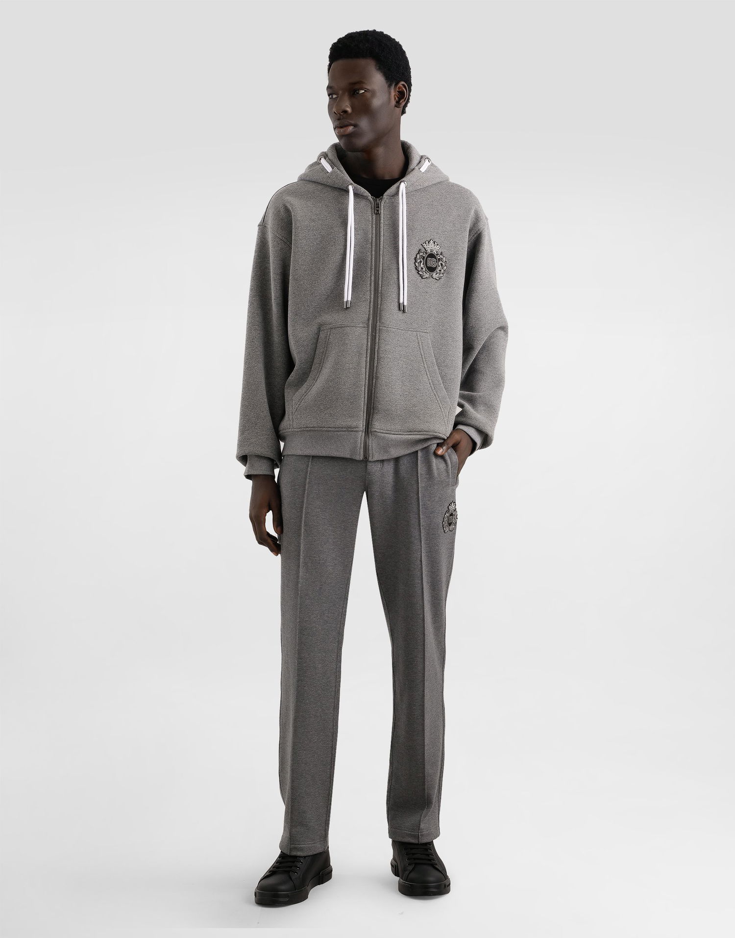 Trenirka Dolce & Gabbana Dolce & Gabbana Jersey Joggers With Patch Siva | GP0M5ZG7PJ7S8291, 1