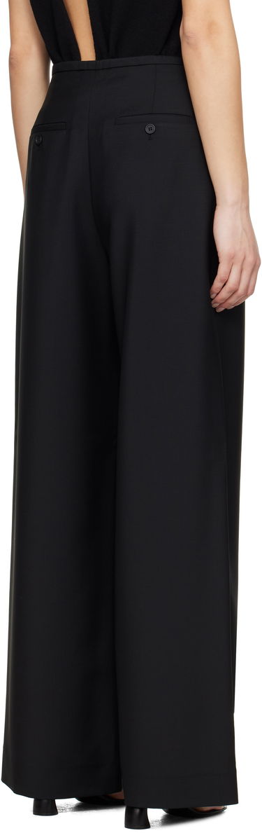 Hlače Róhe Róhe Relaxed Drawstring Trousers Črna | 415-30-007, 2