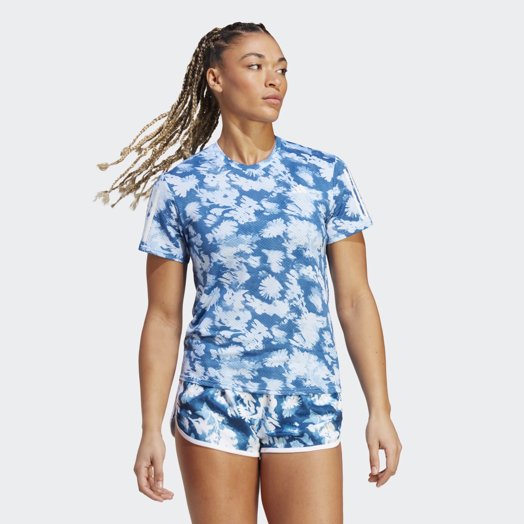 Majica adidas Performance Own the Run Summer Cooler Running Turkizna | HP0480, 1