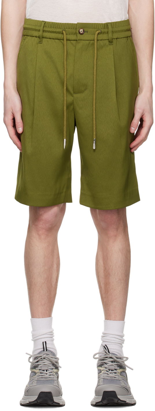 Kratke hlače Feng Chen Wang Feng Chen Wang Pleated Shorts Zelena | FMS15ST02