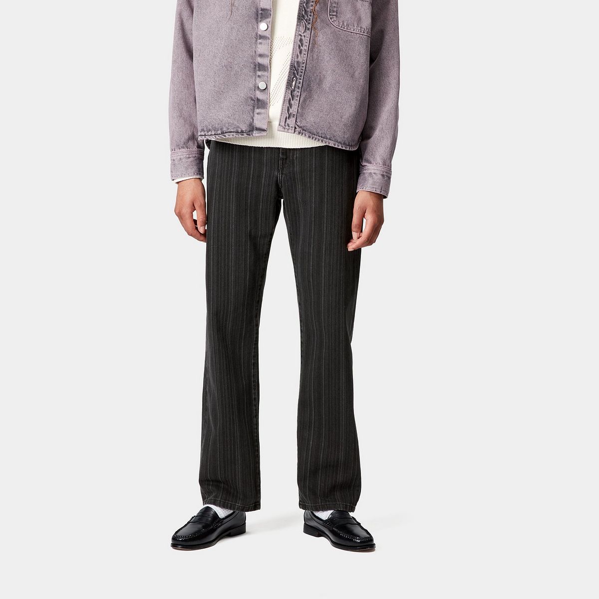 Hlače Carhartt WIP Carhartt WIP Rylan Stripe Pants Črna | I035581_4, 0