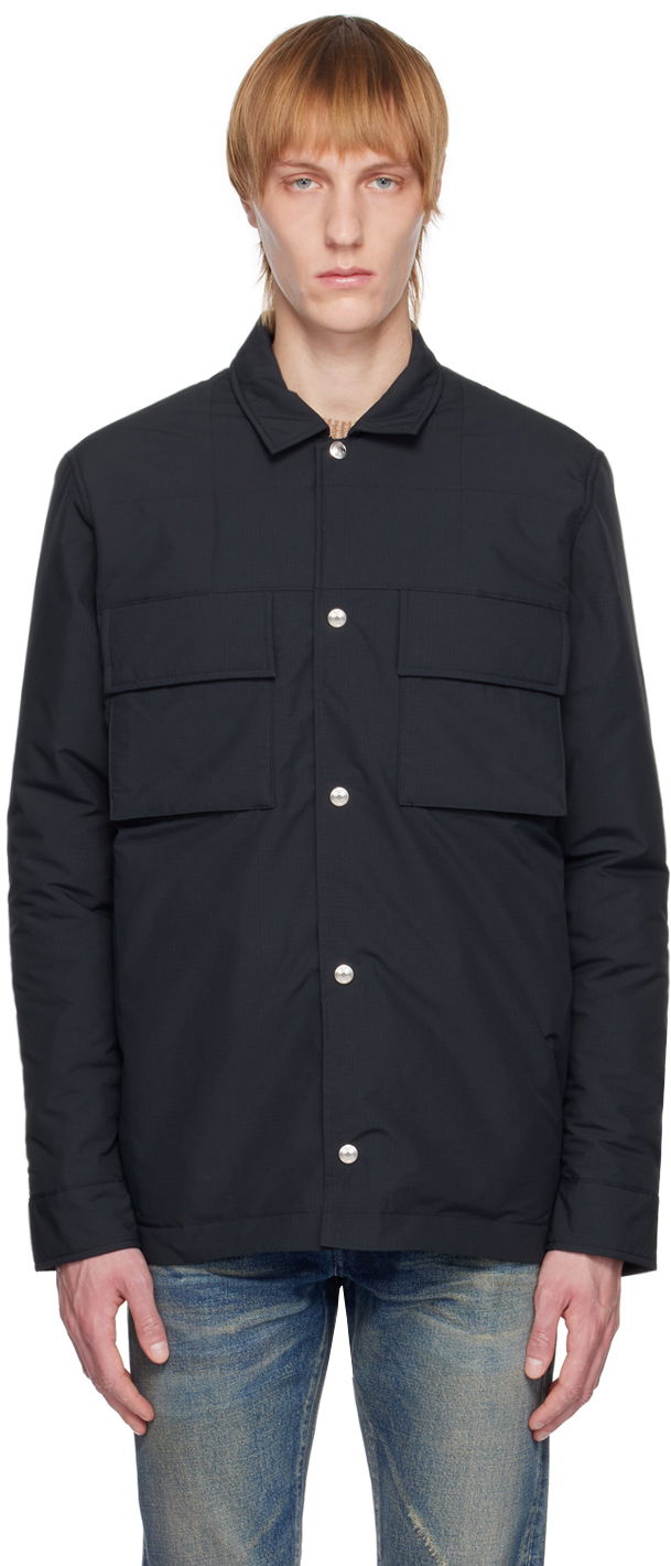 Srajce Paul Smith Paul Smith Wadded Overshirt Črna | M1R-631X-J01777