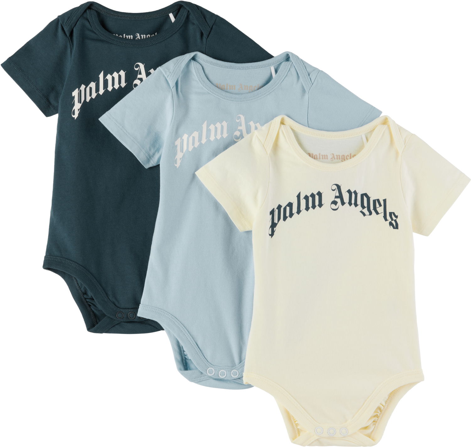 Bodi Palm Angels Palm Angels Three-Pack Logo Bodysuits Večbarvna | PB2X017S25JER0014103, 0