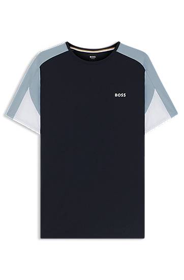 Majica BOSS BOSS Contrast Panels Pyjama T-Shirt Mornarica | 50545931
