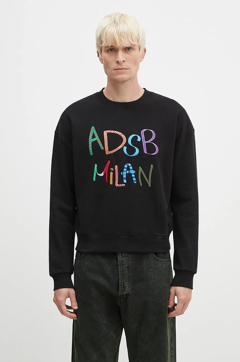 Pulover Andersson Bell Milan Embroidery Sweatshirt Črna | atb1149u