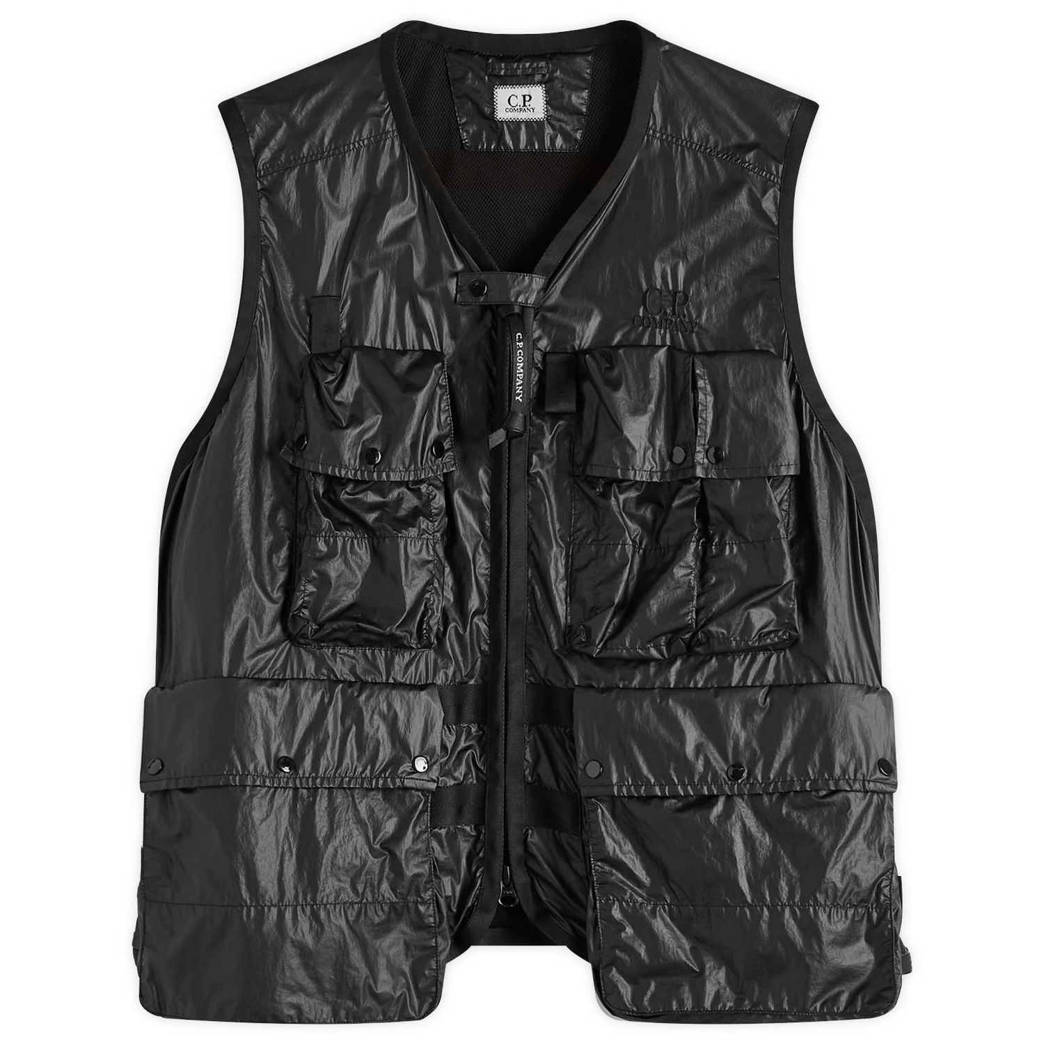 Telovnik C.P. Company CS II Multipocket Logo Vest, Size Large Črna | 18CMVE009A-110030G-999, 0