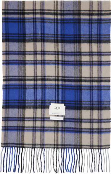 Šala ADER ERROR Plaid Muffler Scarf Modra | BMADFWAC0401BL, 0