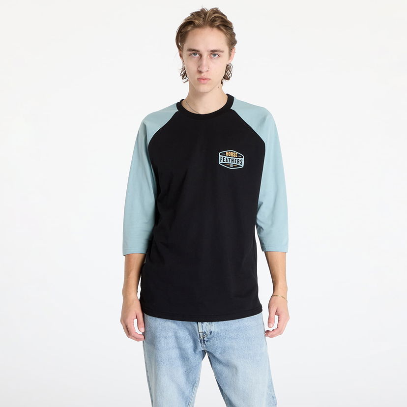 Majica Horsefeathers Hexagon II Raglan T-Shirt Black M Črna | SM1353A